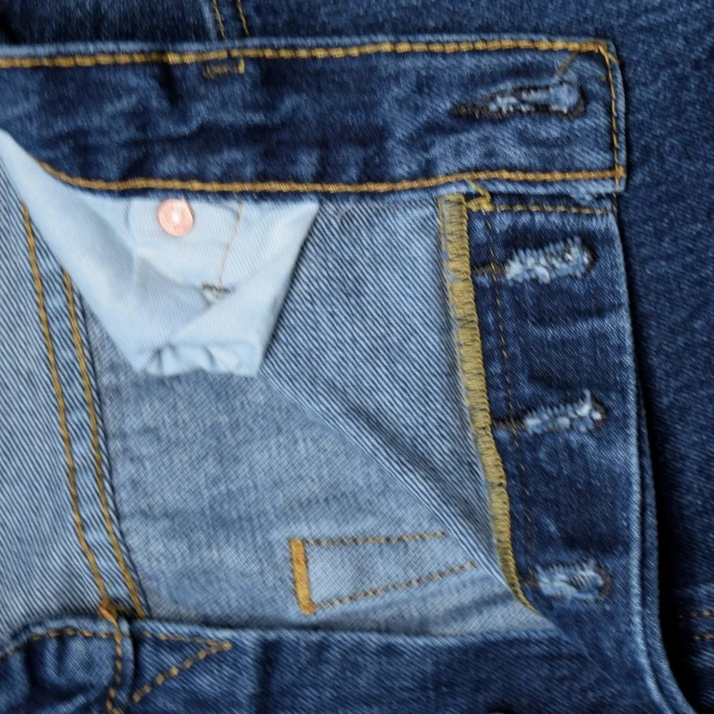 Levi's 501 Men's 35x29 Original Straight Leg Button Fly Dark Wash Denim Jeans